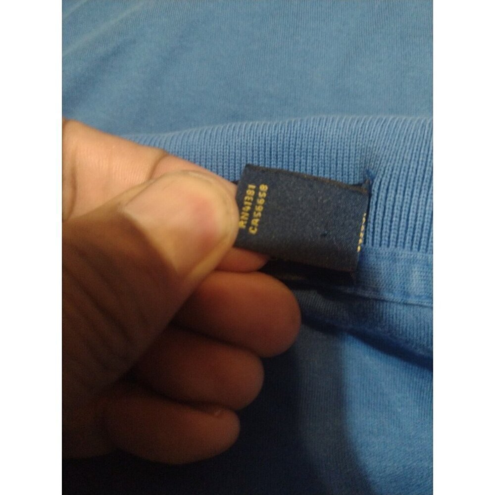 Polo Ralph Lauren Polo Shirt Adult 2XB BIG Short Sleeve Blue W/ Yellow Pony Mens - Picture 8 of 11